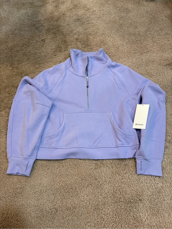 lululemon athletica Sweaters - lululemon athletica Lavender Half-Zip Cowl Pullover